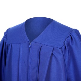 Erligo Unisex Matte Choir Robes for Church Adults, Graduation Gown Only for High School and Bachelor (63, Royal Blue)