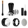 6 PCS Espresso Tools Set,Espresso Tamper,Coffee Distributor,Puck Screen,Dosing Funnel,Coffee Brush