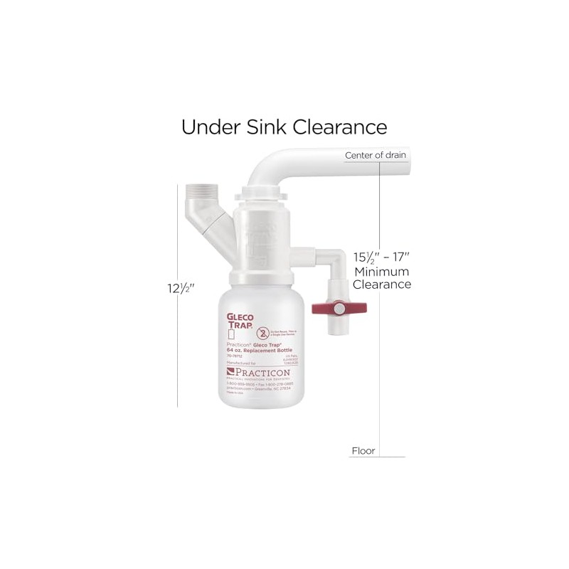 Practicon Gleco Trap System, Clay & Plaster Sink Trap Kit,