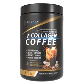 Athenix® Premium Collagen Coffee | Protein Coffee with | Low Sugar | Smooth & Creamy | Supports Skin, Hair & Recovery | Made in Germany 540g