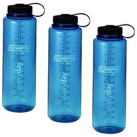 Nalgene Silo 48oz Tritan Wide Mouth Bottle - 3 Pack (Blue)
