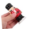 SHOWERORO 2pcs Kosher Salt Pepper Shaker Ceramic Nutcracker Design Seasoning