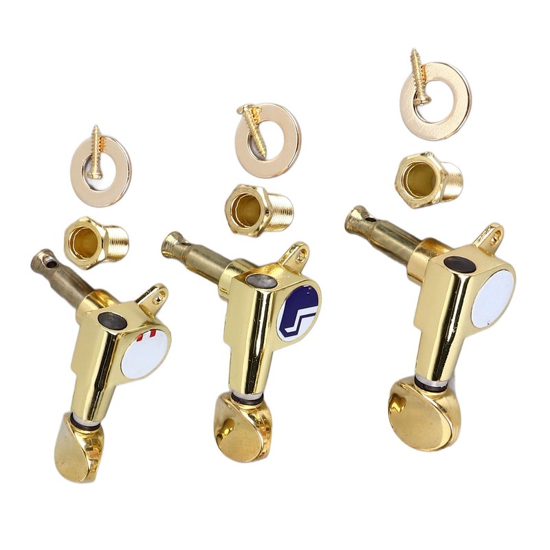 6Pcs Full Closed Guitar Tuning Key Accurate Fast Operation Stable