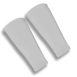 iM Sports SKINGUARDS Skin Protection Forearm Sleeves - Pair (Silver, Petite)
