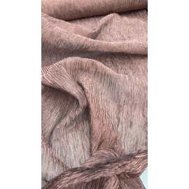 EXQUISITE QUALITY SILK TISSUE PLEATED/ CRUSHED - BLACK/ COPPER!!!