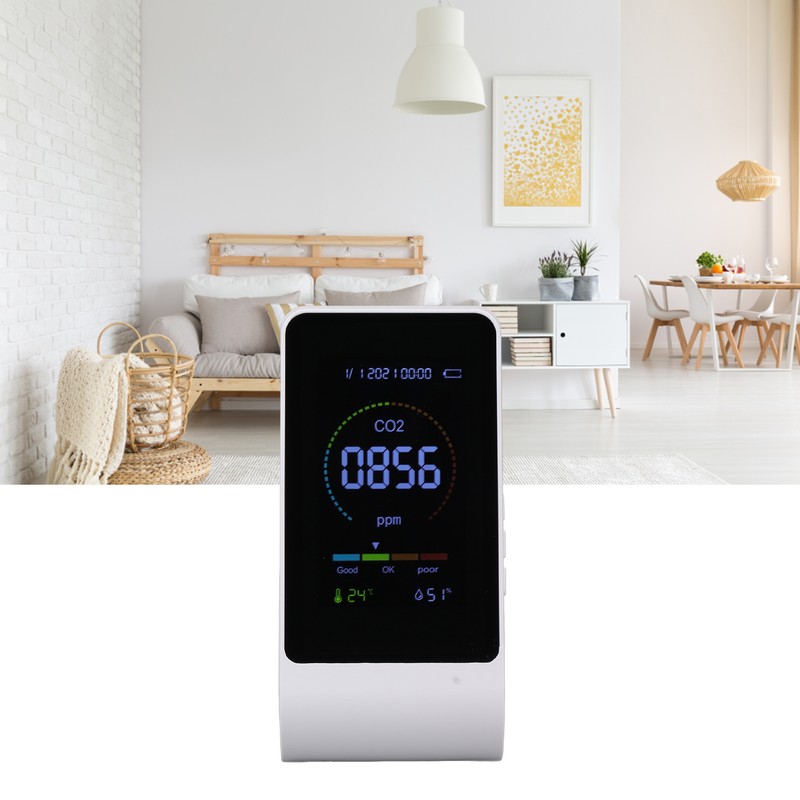 CO2 Monitor Carbon Dioxide Detect Indoor Air Quality Monitor Temperature