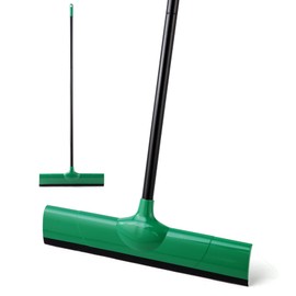 Benicabaly Effortlessly Clean Pet Hair with Adjustable Silicone Broom Squeegee, Lightweight Design, for Smooth Floors, Windows & Rugs, Green