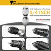 Aongray 4 Pack Drill Brush 1/4’ Power Scrubber Attachment Kit