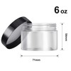 12 Pack Plastic Container Jars with Lids Round Clear Travel