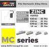 A2Z TIRE SUPPLIES MC Series Hammer on ZINC Wheel Weights