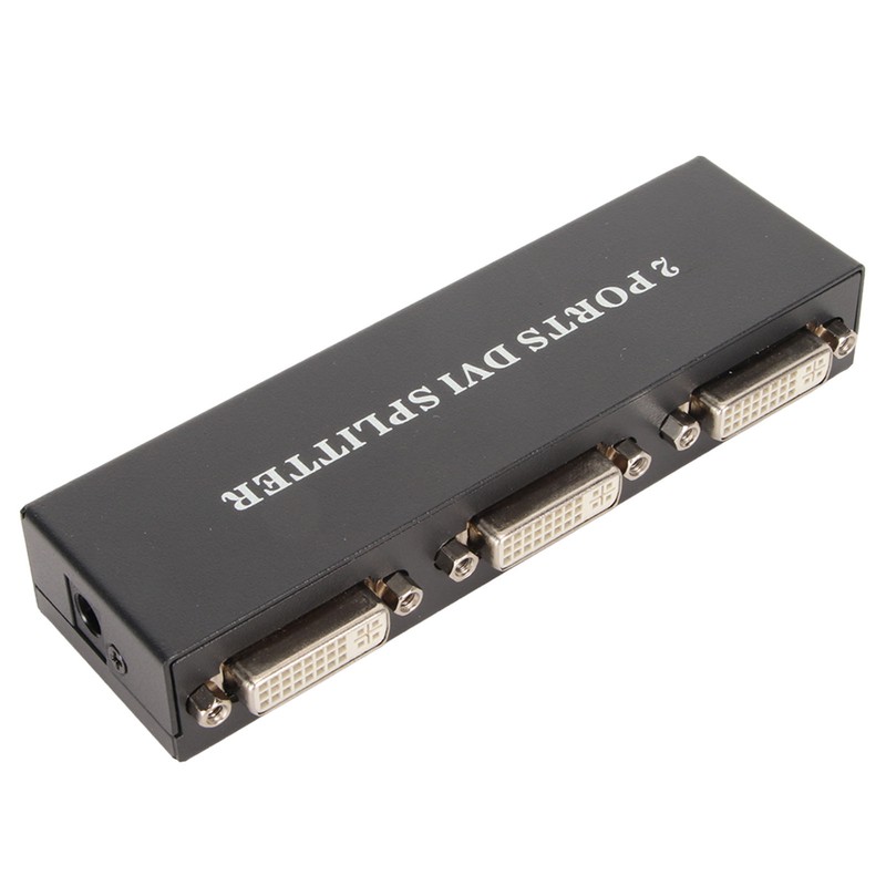 1x2 DVI Splitter 1 in 2 Out Support Resolution Up
