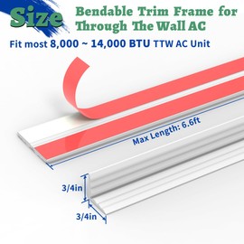Wintcomfort Moulding Trim for Through The Wall Air Conditioner, Insulation Trim Frame for AC Wall Unit, Wall Mounted AC Unit Decorative Edges for Bedroom, Office Heat & Wind Insulation, Seal Gaps
