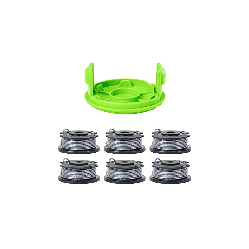 Greenworks 0.065" Single Line Auto-Feed String Trimmer Spools (6-Pack) +