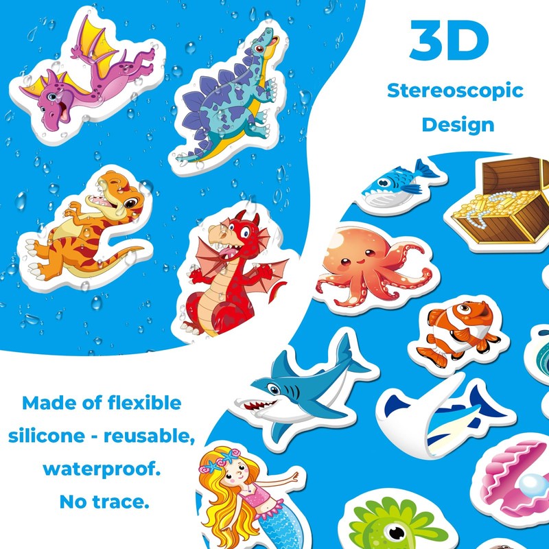 Kalysky 6 Pack Reusable Jelly Sticker Books for Toddlers 2-6