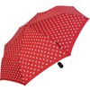 Knirps Regenschirm Taschenschirm Large Duomatic Polka Dots - red-White