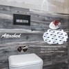 Do Not Flush Rules Sign for Bathroom,2Pack RAMIEYOO Designer Septic