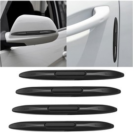 4 piezas de protectores de borde de puerta de coche, protector de puerta lateral de coche, protector de parachoques anticolisión, pegatina protectora autoadhesiva de carrocería automática para SUV