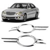 2PCS Fog Lamp Bumper Grille Cover Gloss Chrome 2118851174 Replacement