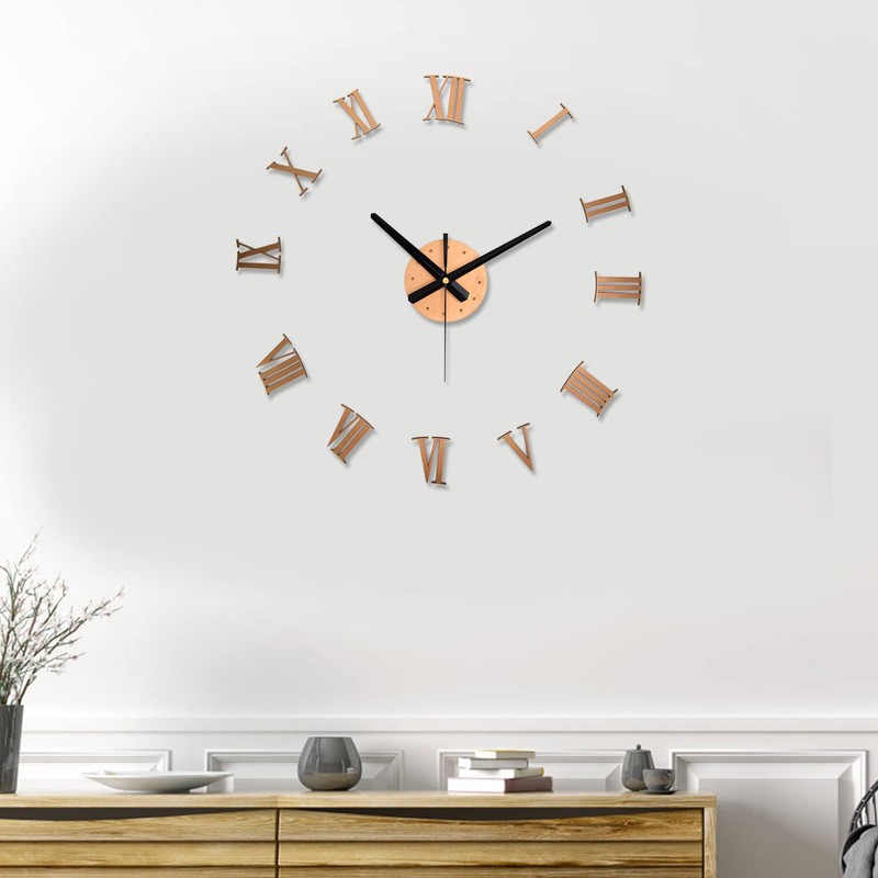 Wall Clock - Acrylic Hanging Clock Silent Wall Clock DIY