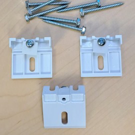 Qty 2pc and 3pc. Brackets KIT for Honeycomb, Cellular, Duette, Applause Shades. Fit Hunter Douglas, Turnils, ALTA, Comfortex, M&B... (1 3/4" Long, 3/8" Cell, Small, 3)