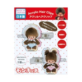 I Planning Montchitch Aurora Acrylic Hair Clip Cute Bangs Holder Gift Baby Chitch Approx. W40mm x H40mm (Acrylic Size) Approx. W55mm x H7mm (Hair Clip Size) K-7411C