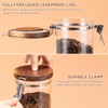 Yangbaga Glass Sugar Coffee Canister with Shelf, 3 x 45OZ