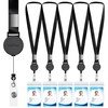Lanyard with ID Holder (5 Pack) 20 inch Flat Polyester