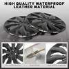DREAMIZER Glossy Black 15" Hubcaps Replacement,4Pcs Universal R15 Hub Caps