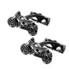 Motorcycle Gun Black Cufflinks for Men – Unique Motorbike Design,