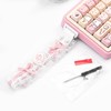 COOMICKEY Custom Keyboard Straps, Pink and White Lace Cute Snap