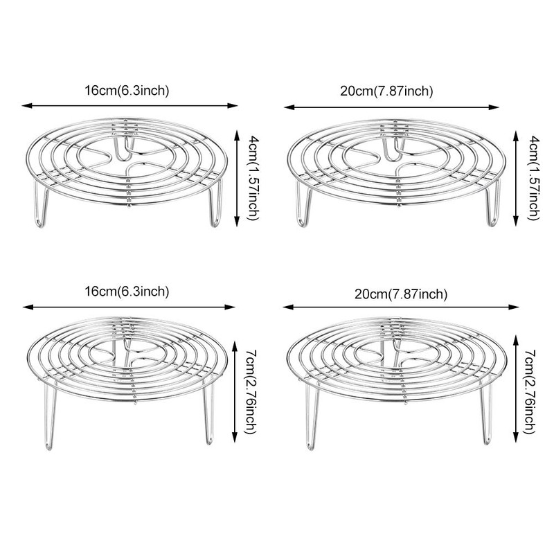 Round Steamer Rack and Cooling Rack,Stainless Steel Pot Trivet, Wire