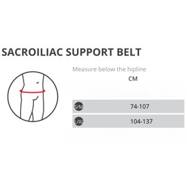 Thermoskin Sacroiliac Belt, Black, X-Large, 3.4 Ounce
