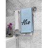 Dibor Love Quote His and Hers Bath Towels,Pink Blue Decorative