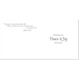 doodlecards Easter Card The Cross Painting Square Size with Plain Envelope