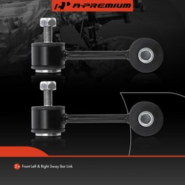 A-Premium - 2 eslabones de barra estabilizadora, compatibles con Volkswagen Jetta 1999-2006, Golf 1998-2003, Beetle 1999-2010, solo FWD