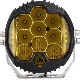 Gzminjie 5 Inch 50W Amber Yellow LED Driving Lamp, LED Work Light Bar Side Shooter Off Road Driving Light Spot Flood Combo Driving Lamp IP67 Waterproof Fog Light for Truck ATV SUV Car, Pack of 1