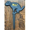 BUILDINGSIGNS.COM No Pooping Yard Sign-No Dog Pooping Sign (Black CAST