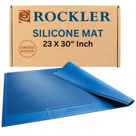 Rockler Silicone Glue Mat XL (23"x30") - Heat Resistant Mat for Projects, Garage, Shop, Dining Room Table – Easy to Clean Silicone Mats for Crafts – Rollable Workshop Accessories for Easy Storage