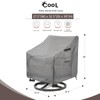 Okcool Outdoor Swivel Chair Cover 2 Pack,Outdoor Furniture Patio Chair