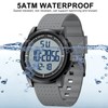 GOLDEN HOUR Ultra-Thin Minimalist Sports Waterproof Digital Watches Men with