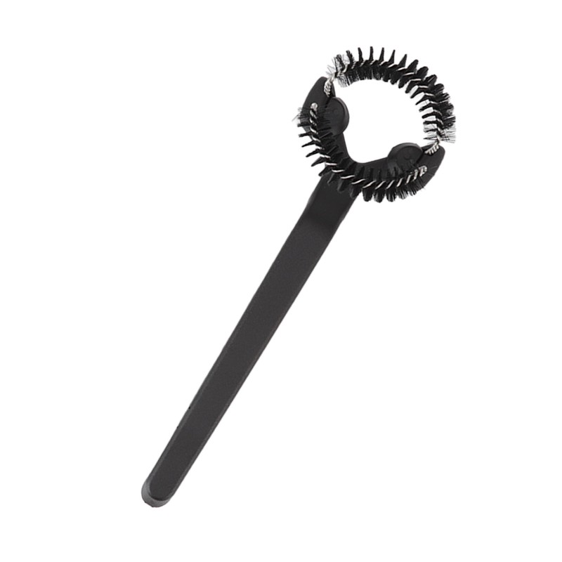 Grouphead Cleaning Brush Detachable Plastic Handle Nylon Bristle Round Coffee
