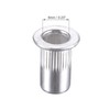 TA-VIGOR 50Pcs M4 Rivet Nuts, Aluminium Alloy Knurled Flat Head