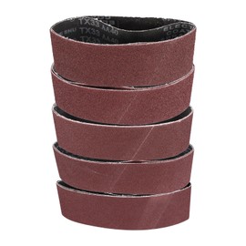 sourcing map 10pcs 3 x 18" Sanding Belts 2pcs Each of 40/60/80/100/120 Grit Aluminium Oxide Flush Joint Belt Sander Paper for Metal Woodworking Automotive Repair