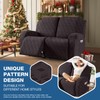 TAOCOCO Recliner Loveseat Cover, Stretch Jacquard Reclining Loveseat Cover Furniture
