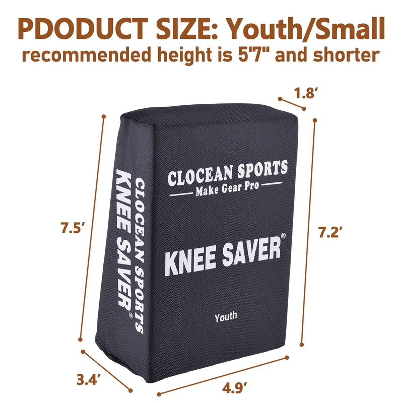 Soft Cushioned Catcher Knee Support, Multi Sided Design Catcher Knee