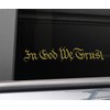 in God We Trust Vinyl Decal Laptop Car Truck Bumper