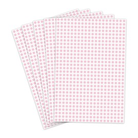 Starboling Dot Stickers,1/4 Inch Pink Circle Stickers,3000pcs Self-Adhesive Color Coding Labels,Round Labeling Stickers for Office Classroom Garage Sale