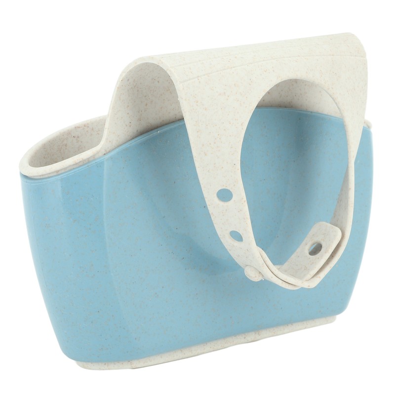 4Pcs Sink Sponge Holder PP 2 Layer Adjustable Strap Soap