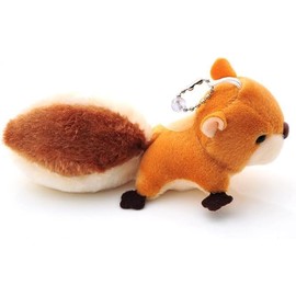 Haohaiblooms Brown Cartoon Squirrel Plush Keychain - Mini Squirrel Pendant for DIY Key Ring, Birthday Gifts, Bag Accessories, Home Decor, Cute Big Tail Stuffed Animal for Backpacks and Key Chains