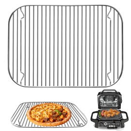 GWYXC Stainless Steel Stand, 12.6×8.7 Inches Indoor Outdoor Grill Stand Flex Flame Combi Accessories for Ninja Woodfire OG701 OG751 and other Wood fire Electric Air Fryer, Dishwasher Safe